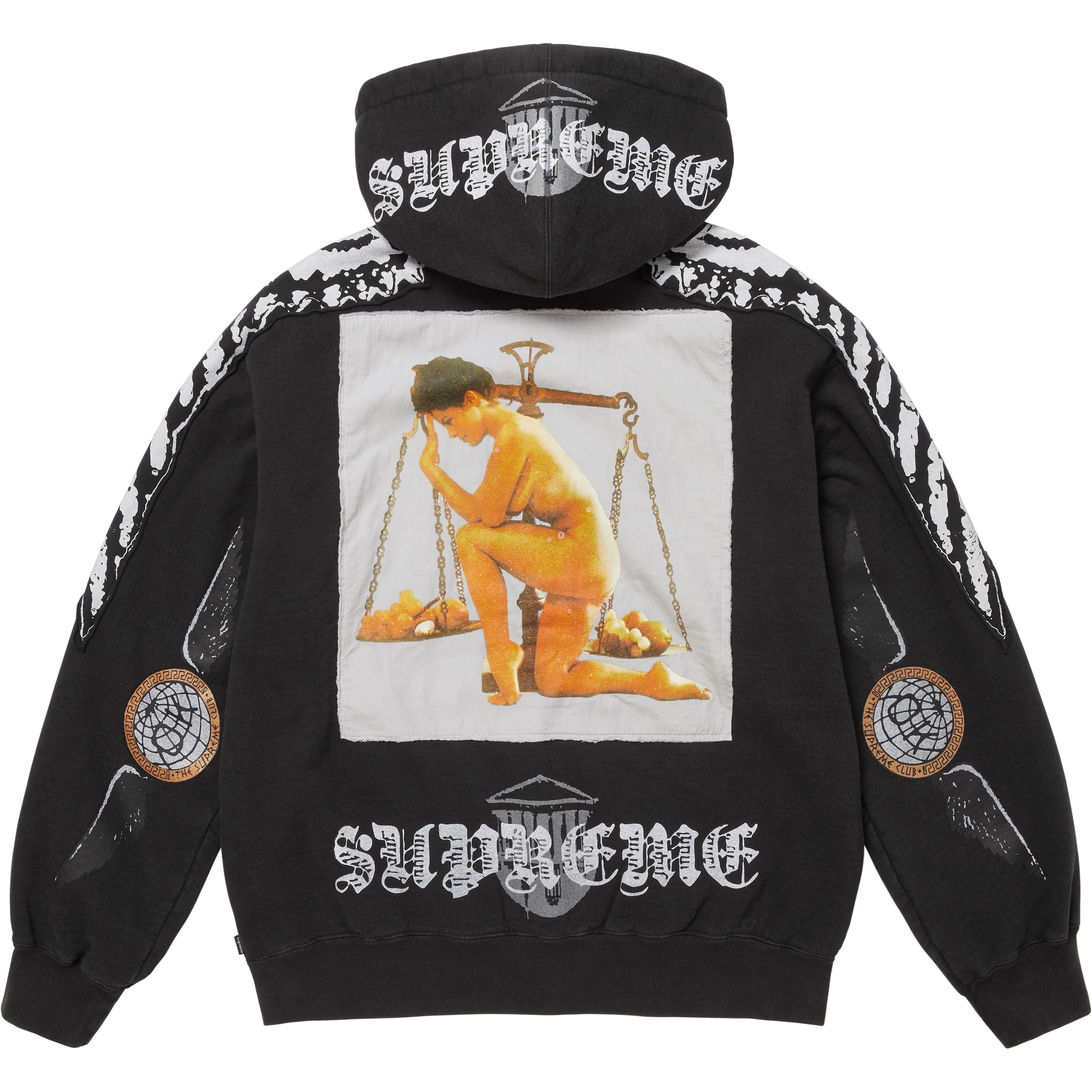 Wings Zip Up Hooded Sweatshirt view 4